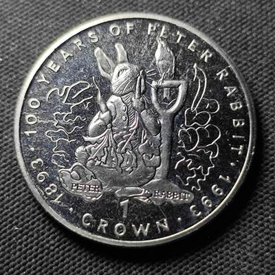 KK钱币收藏小铺  第400期  百期特拍（四拍之四）2月预留时间 周末发货 -   1993直布罗陀1克朗纪念币 彼得兔系列