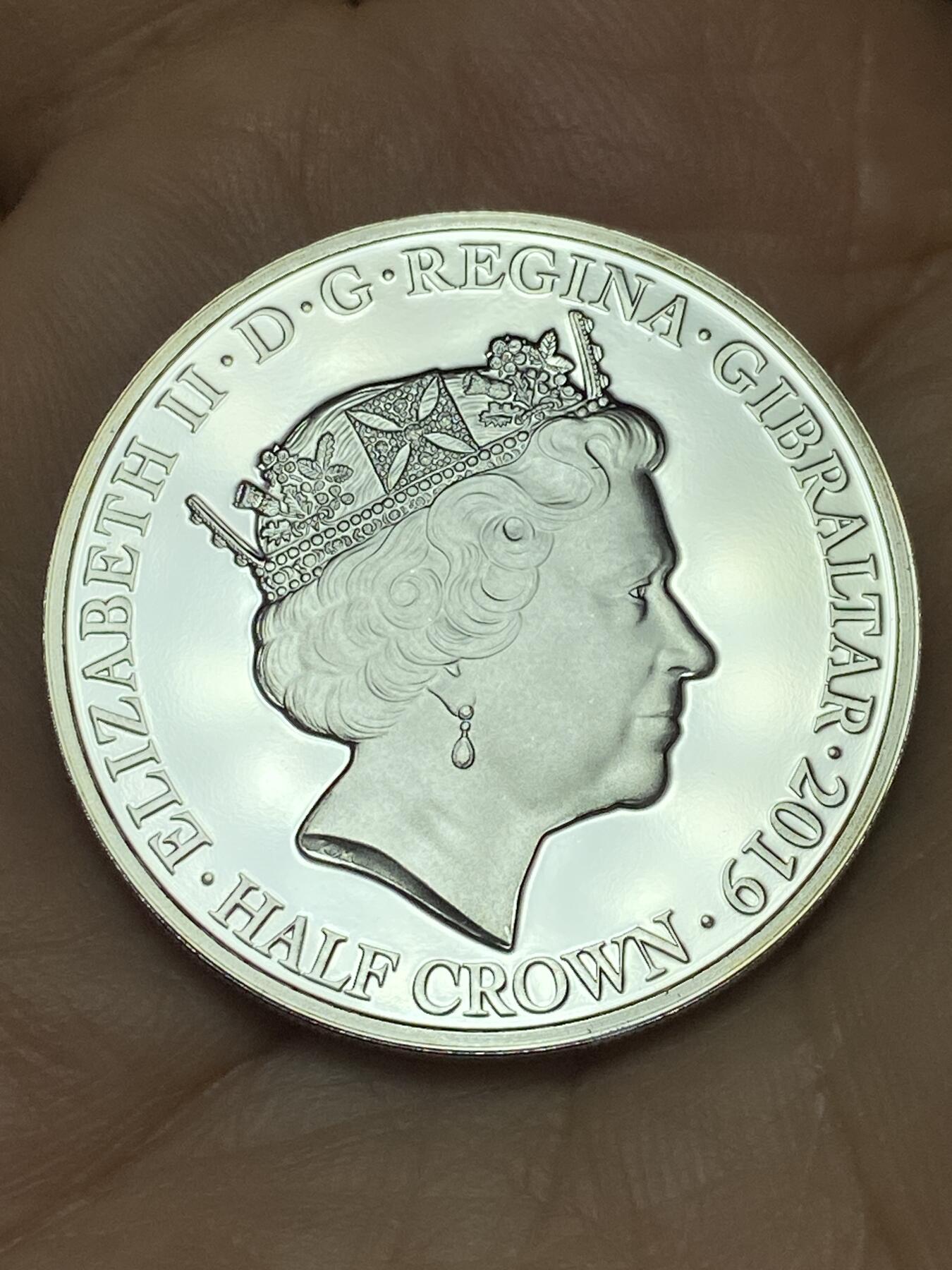 2026年第十场(总第一百七十九场）外国好品散币场(免佣金) 少见全新Proof精制币–英属直布罗陀🇬🇮2019年半克朗(诺曼底登陆75周年纪念币)