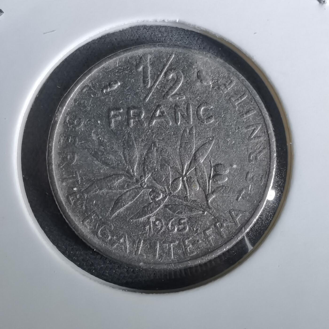 沼泽如烟--第965场 法国1965年半法郎