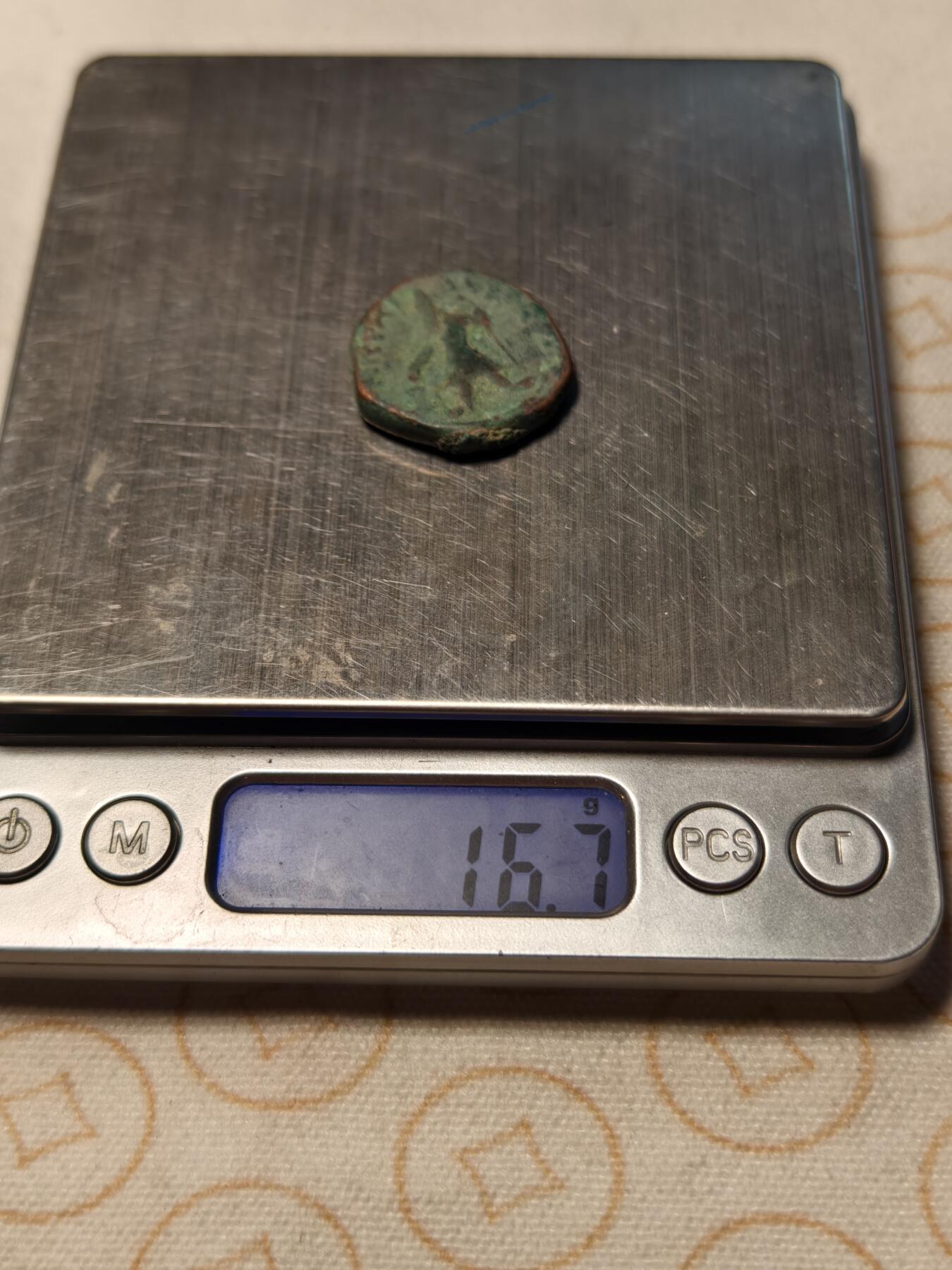 抚柳草堂-第九期章牌钱币（大寒专场） 奖章勋章限时免佣 满百包邮 放漏专场 公元127-151  贵霜王朝迦腻色迦一世 打制大铜币 非常厚重16.7g 重要的丝路币重