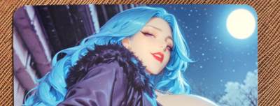 阳大大卡牌拍卖第94期（持续收拍品，周六晚上九点截拍，进群福利早知道） - 十字架与吸血鬼 黑乃阿格哈 蓝发背身照 大号磁吸卡