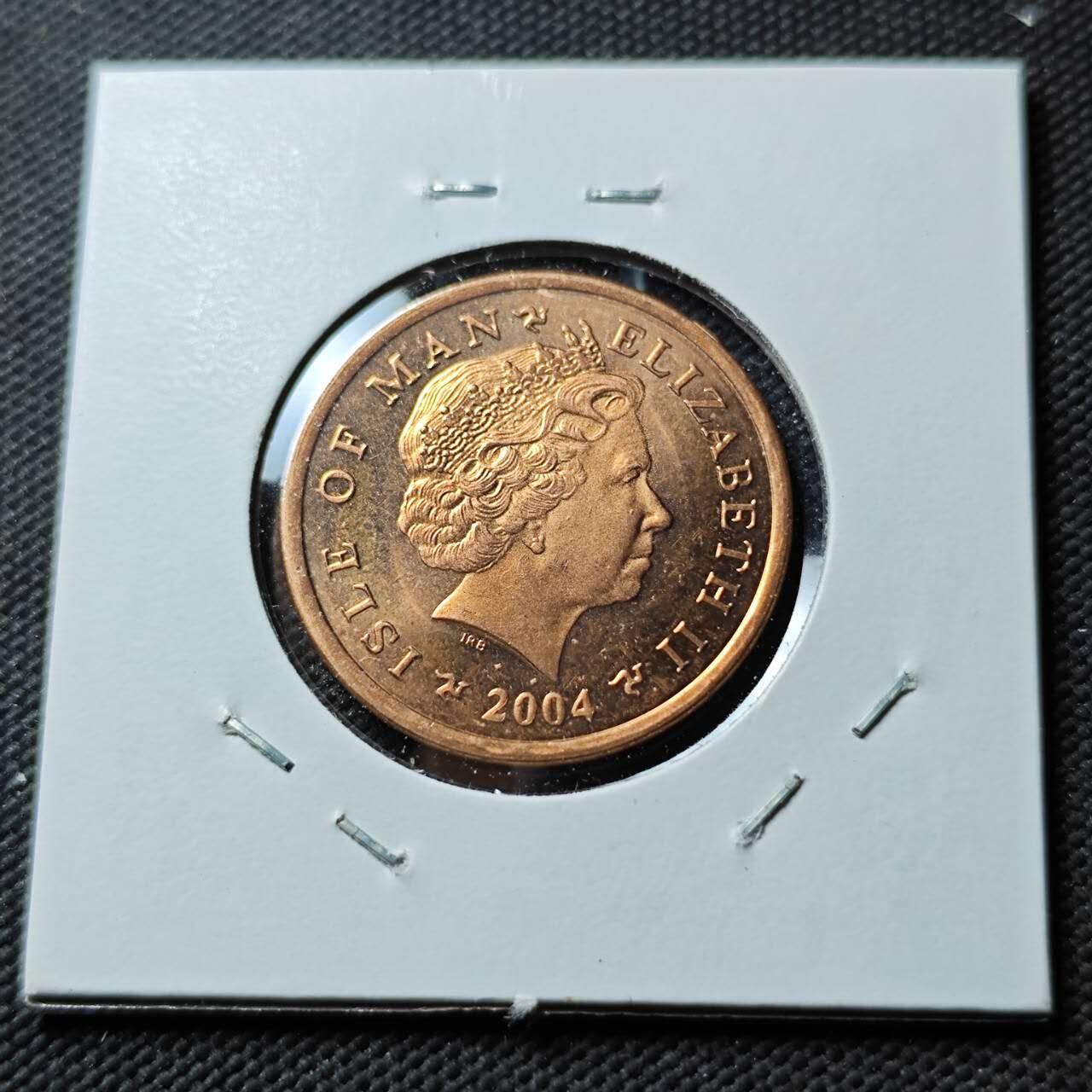 KK钱币收藏小铺  第400期  百期特拍（四拍之四）2月预留时间 周末发货  2004马恩岛2便士