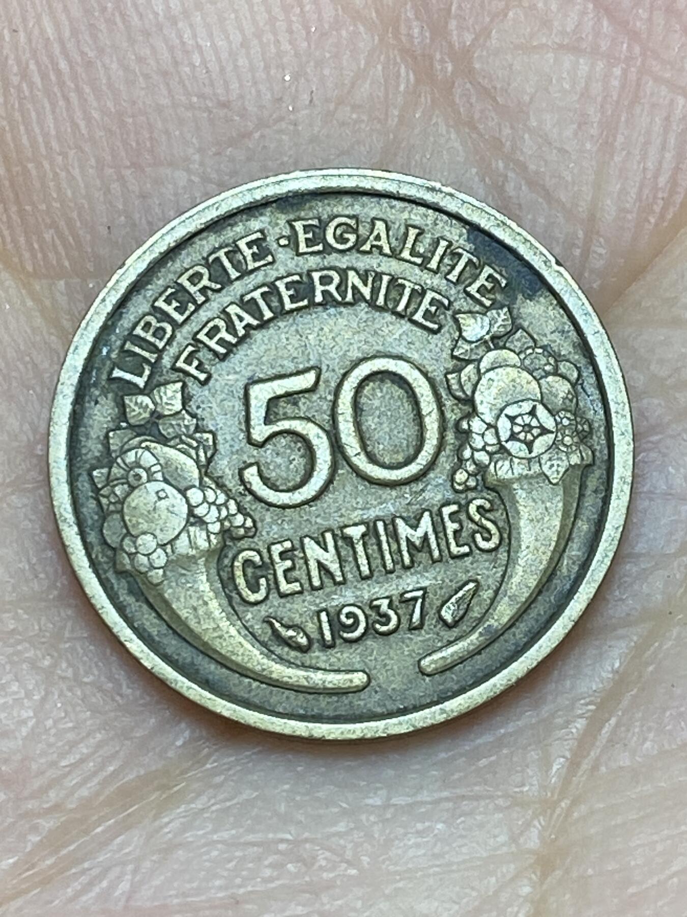 2026年第十场(总第一百七十九场）外国好品散币场(免佣金) 法兰西第三共和国1937年50生丁