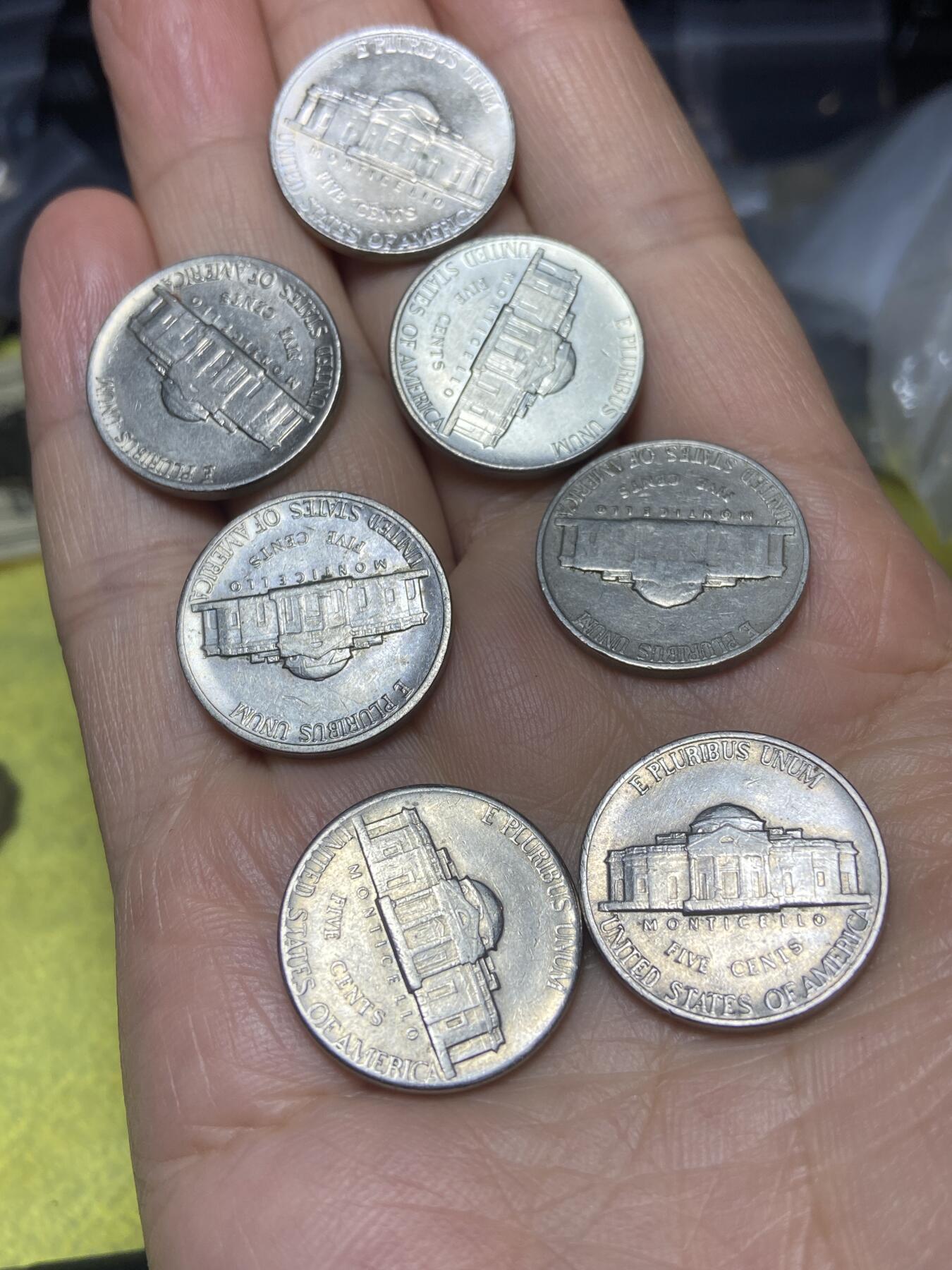 2026年第十场(总第一百七十九场）外国好品散币场(免佣金) 美国🇺🇸5分7枚：1939年71年88年94年84年2001年(含1枚早期年份)