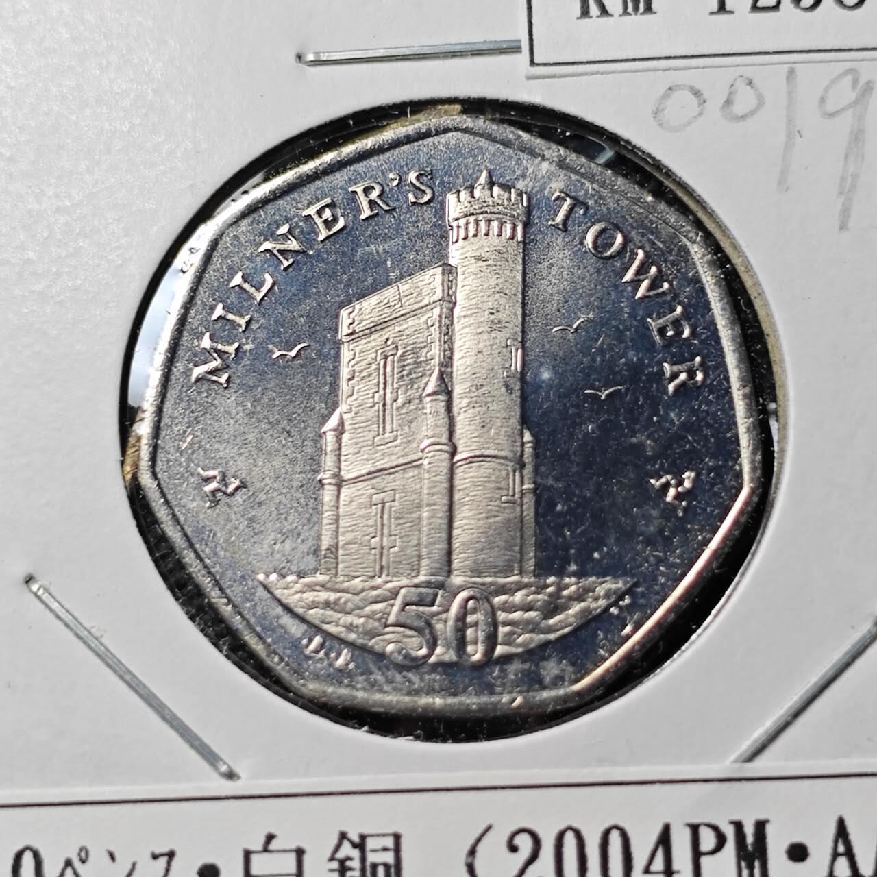 KK钱币收藏小铺  第400期  百期特拍（四拍之四）2月预留时间 周末发货   2004马恩岛50便士