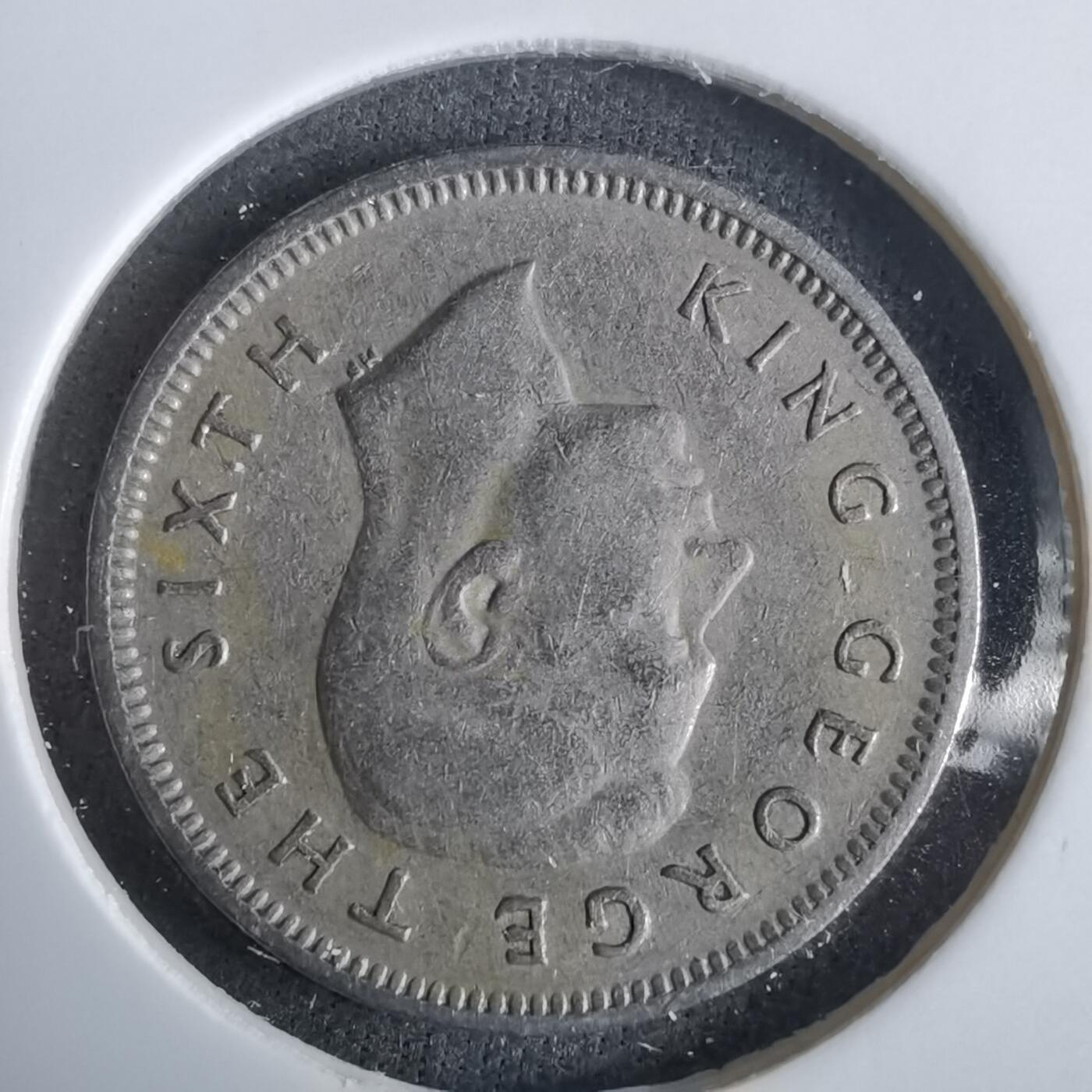 沼泽如烟--第963场 新西兰1948年6便士