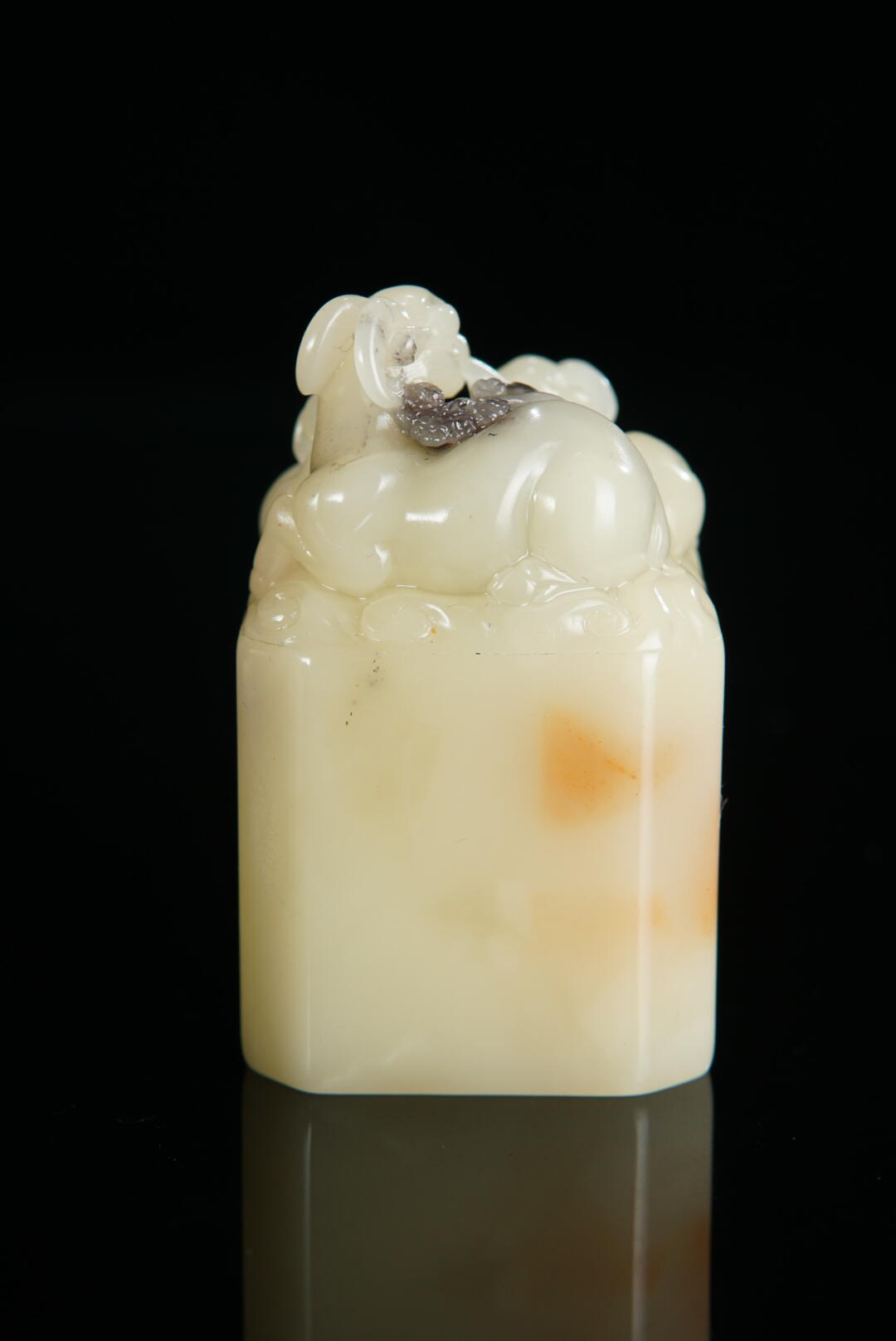 方寸藏珍·寿山田黄印章专场（一） 寿山芙蓉石《三阳开泰》钮章