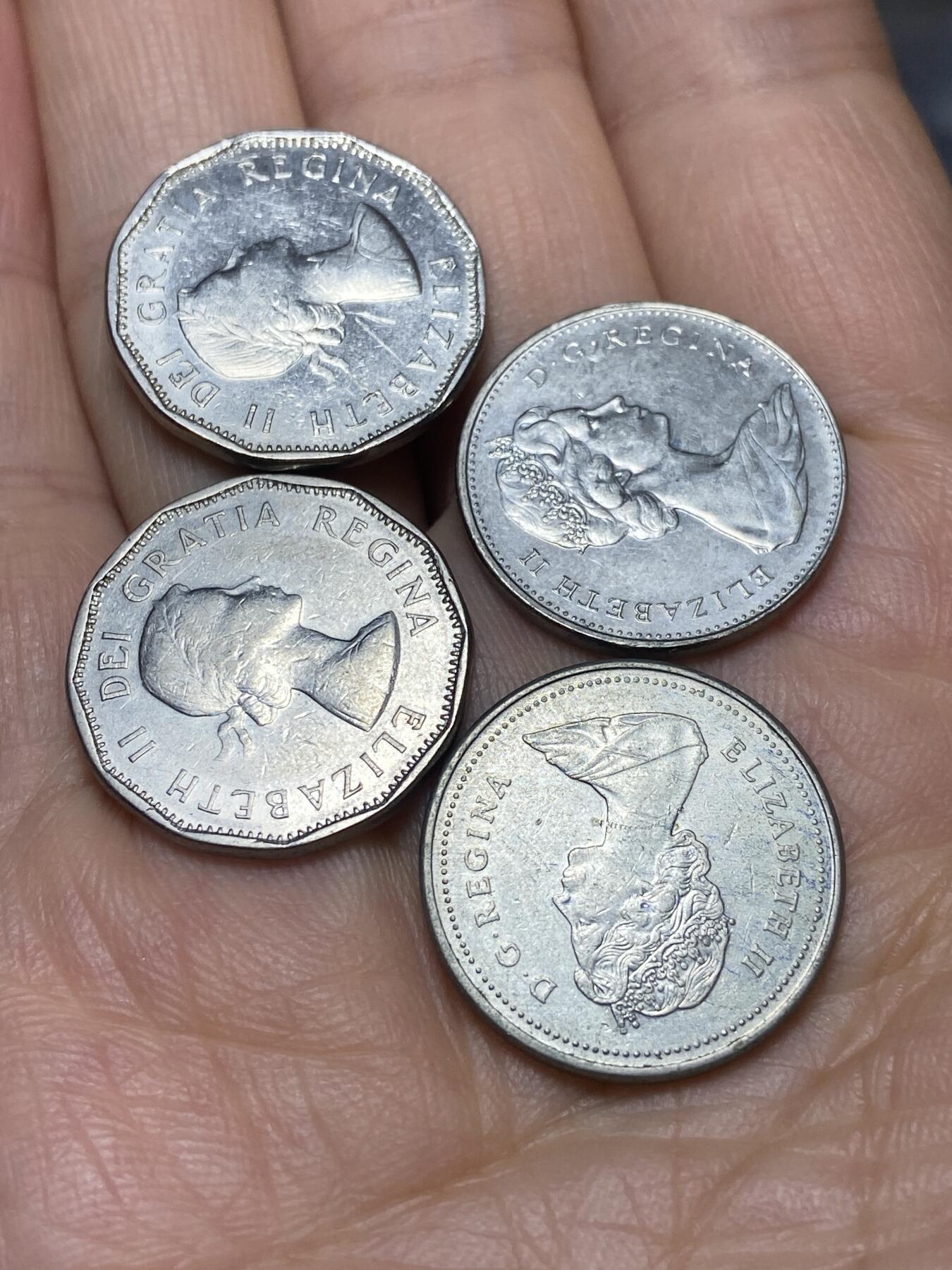 2026年第十场(总第一百七十九场）外国好品散币场(免佣金) 加拿大🇨🇦5分4枚：1960年61年74年89年