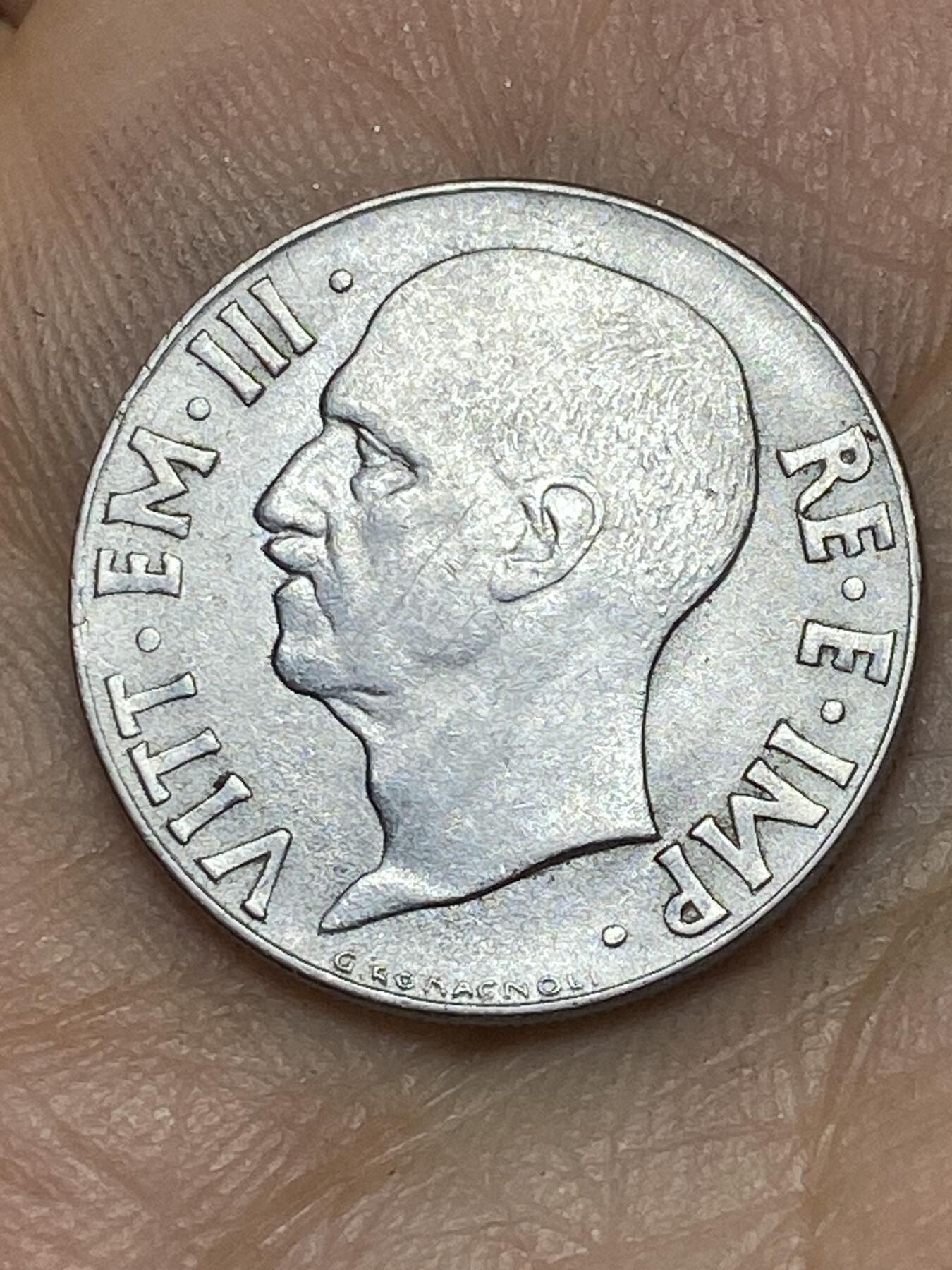 2026年第十场(总第一百七十九场）外国好品散币场(免佣金) 意大利王国1940年20分(维托里奥·埃马努埃莱三世第四套第二版，有磁版)