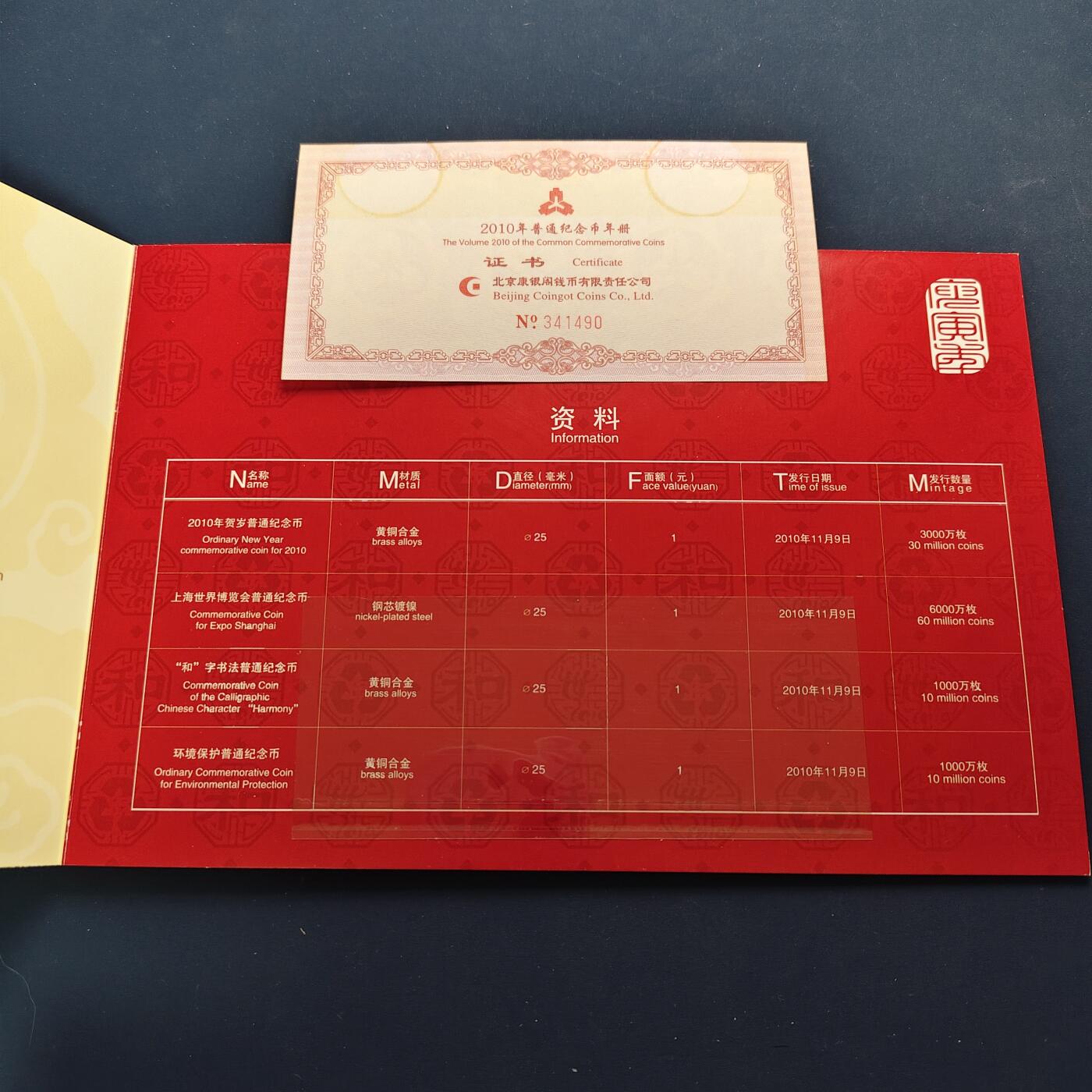 【全场包邮】纯粹捡漏拍497场-持续更新中 中国2010年康银阁官方封装年度纪念套币