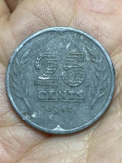 2026年第十场(总第一百七十九场）外国好品散币场(免佣金) - 荷兰🇳🇱1942年25分(二战德国占领时期)