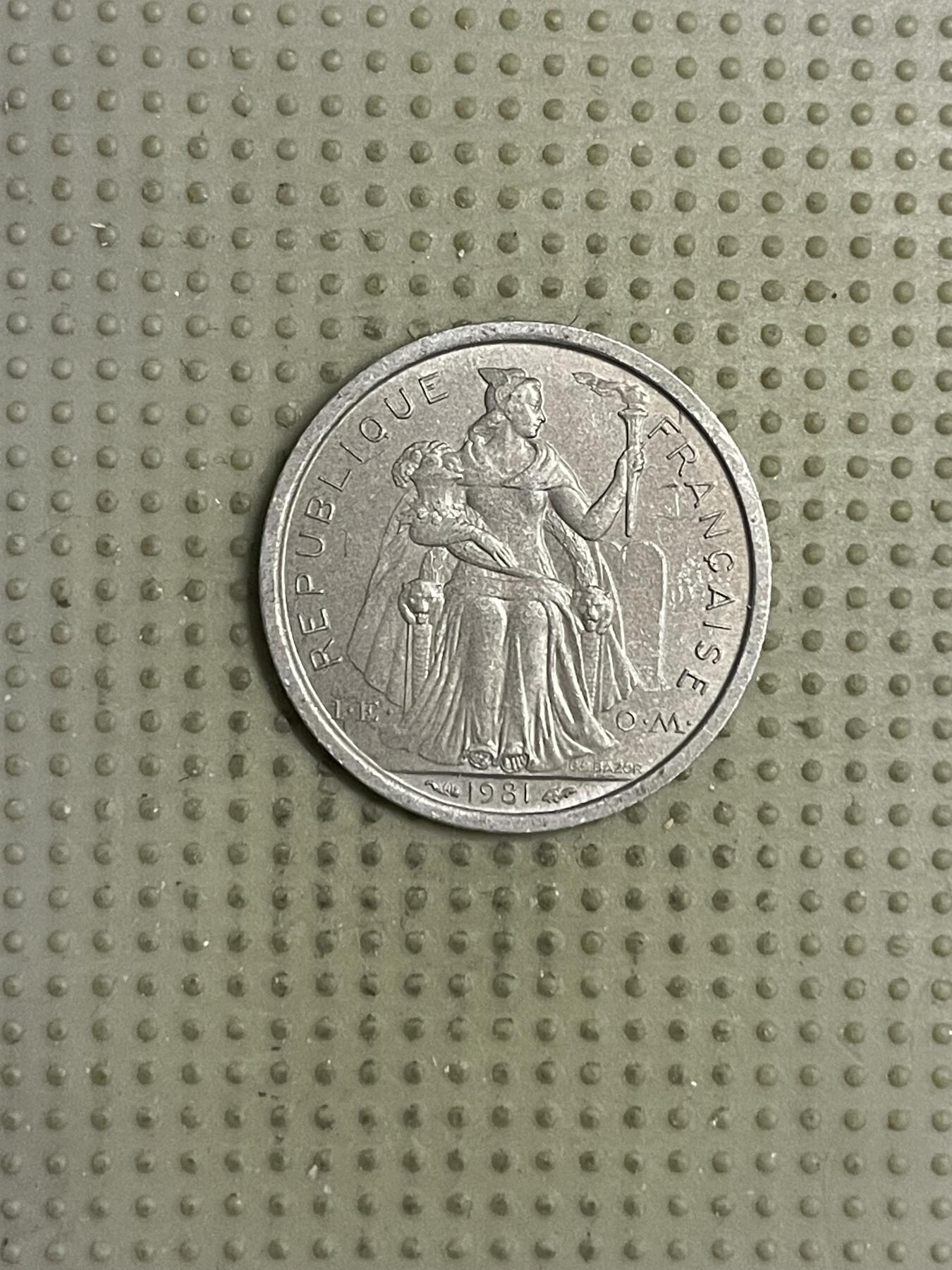 2026年第14场各国散币拍卖（总第164场） 法属新喀里多尼亚1981年1法郎