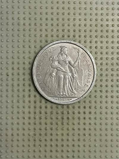 2026年第14场各国散币拍卖（总第164场） - 法属新喀里多尼亚1981年1法郎