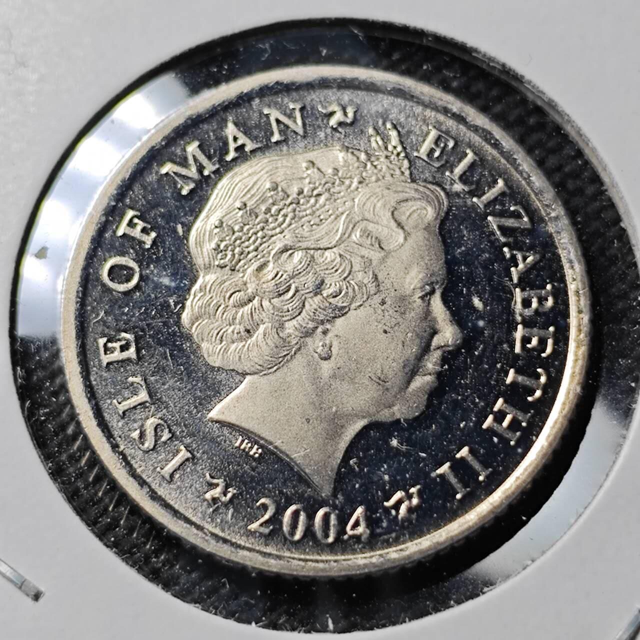 KK钱币收藏小铺  第400期  百期特拍（四拍之四）2月预留时间 周末发货   2004马恩岛10便士