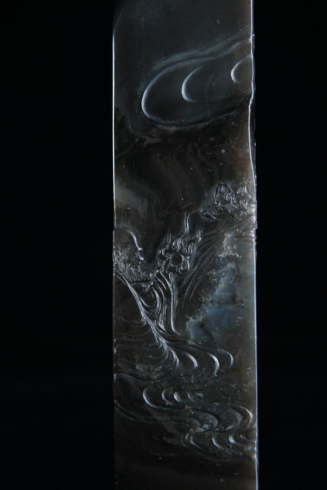 方寸藏珍·寿山田黄印章专场（二） 寿山牛角冻《降龙》印章