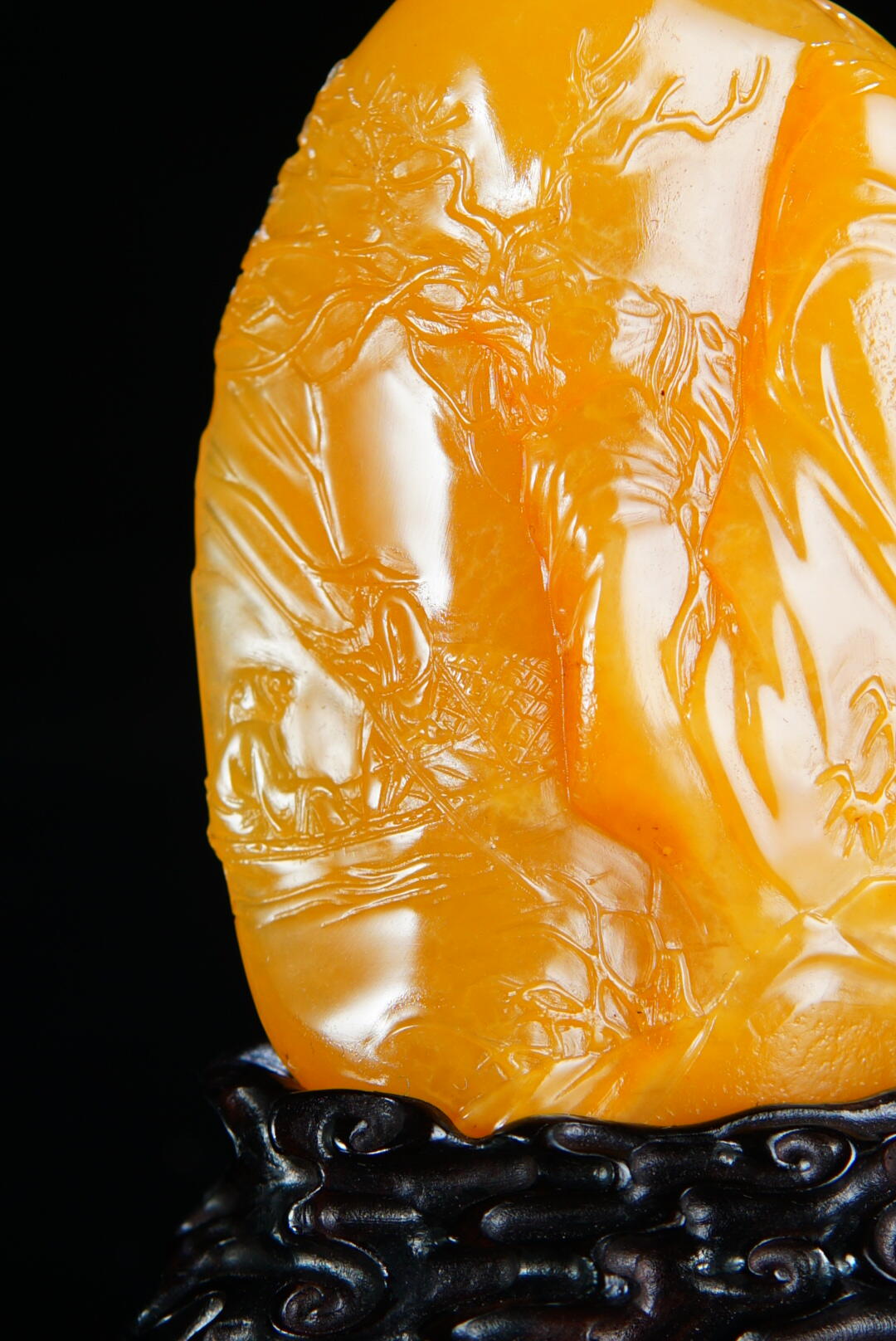 方寸藏珍·寿山田黄印章专场（二） 寿山田黄石《乘舟访友图》摆件