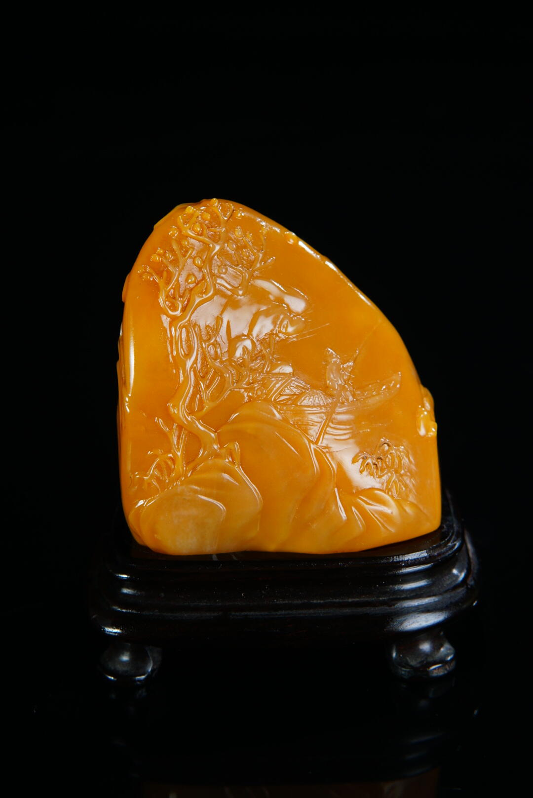 方寸藏珍·寿山田黄印章专场（二） 寿山田黄石《春江水暖》摆件