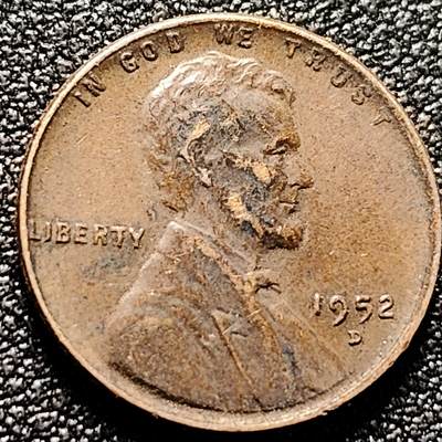 泉币菌-第171场- 精品福利场 - 1952年 美国1美分青铜币 林肯总统币 麦穗版 19mm