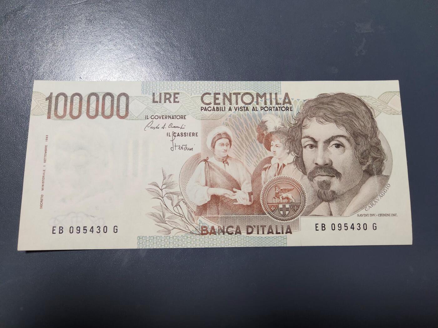 1月17号晚上8点 外国纸币自动截拍第8场 意大利近新极美品