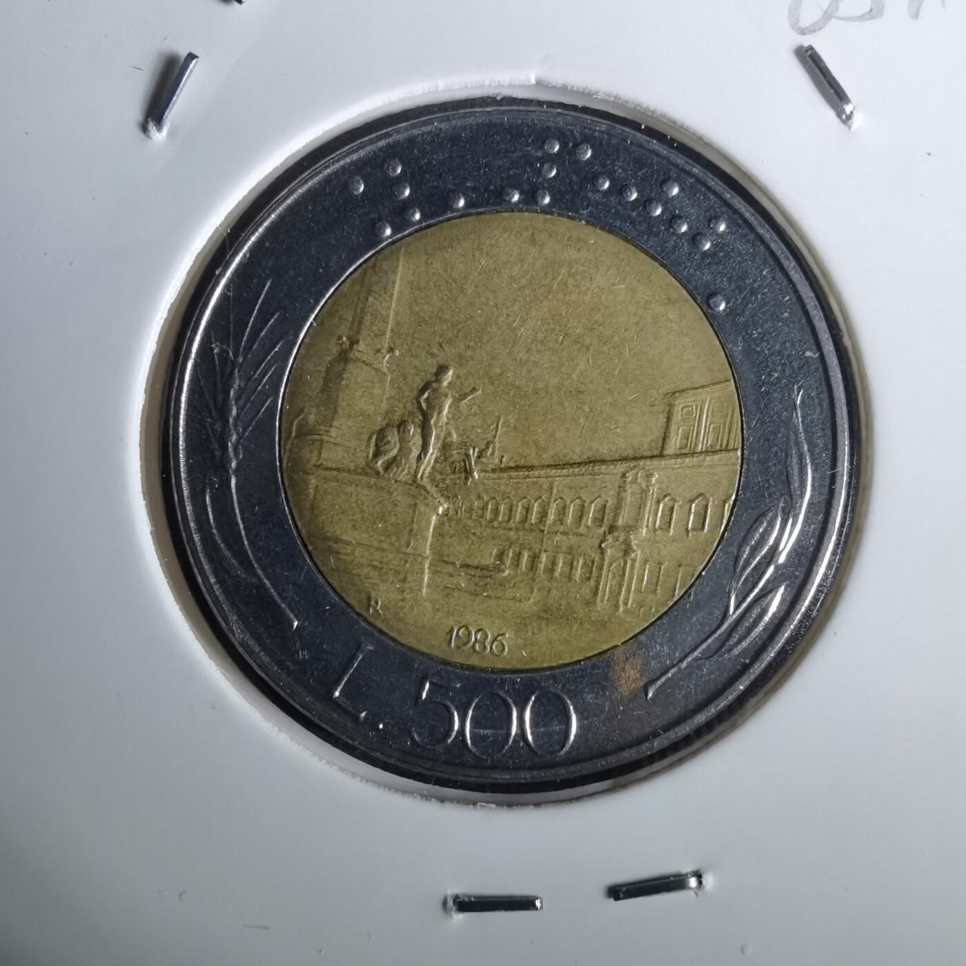 沼泽如烟--第965场 意大利1986年500里拉