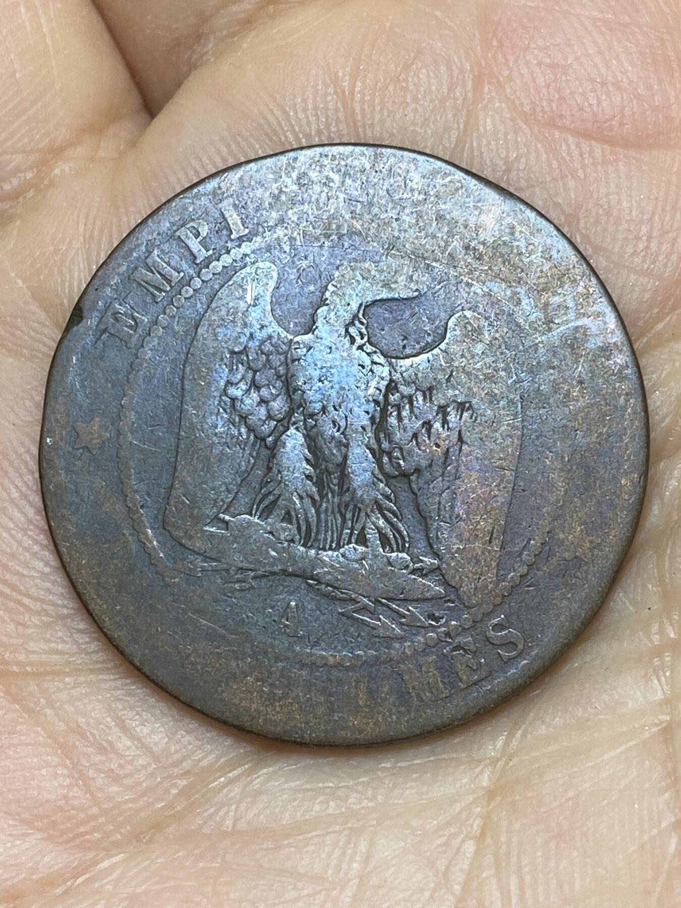 2026年第十场(总第一百七十九场）外国好品散币场(免佣金) 法兰西第二帝国1855年10生丁(拿破仑三世第一版，A标巴黎造)