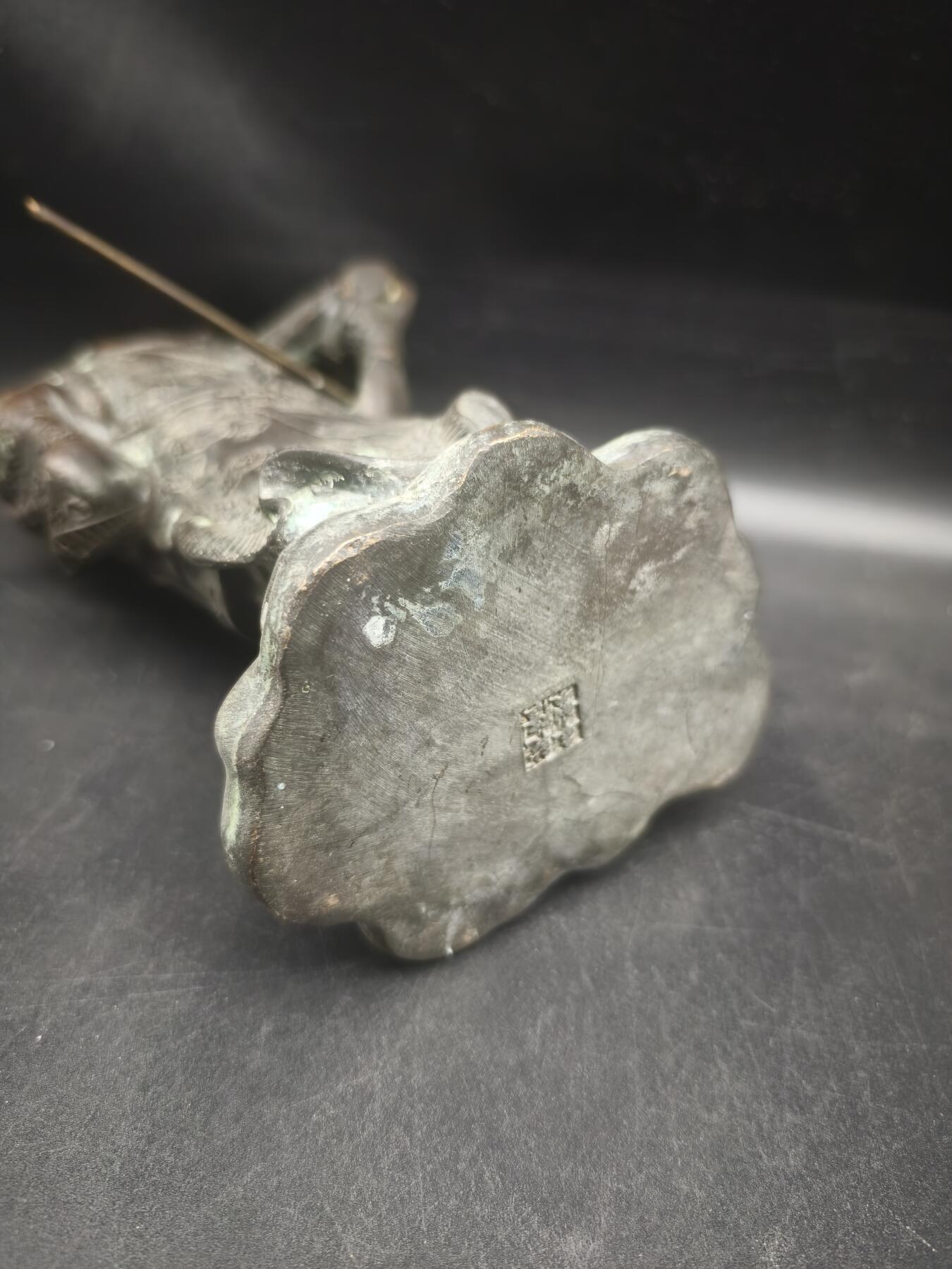 108期新疆红钱粟特钱币丝路钱币专场 关公铜摆件