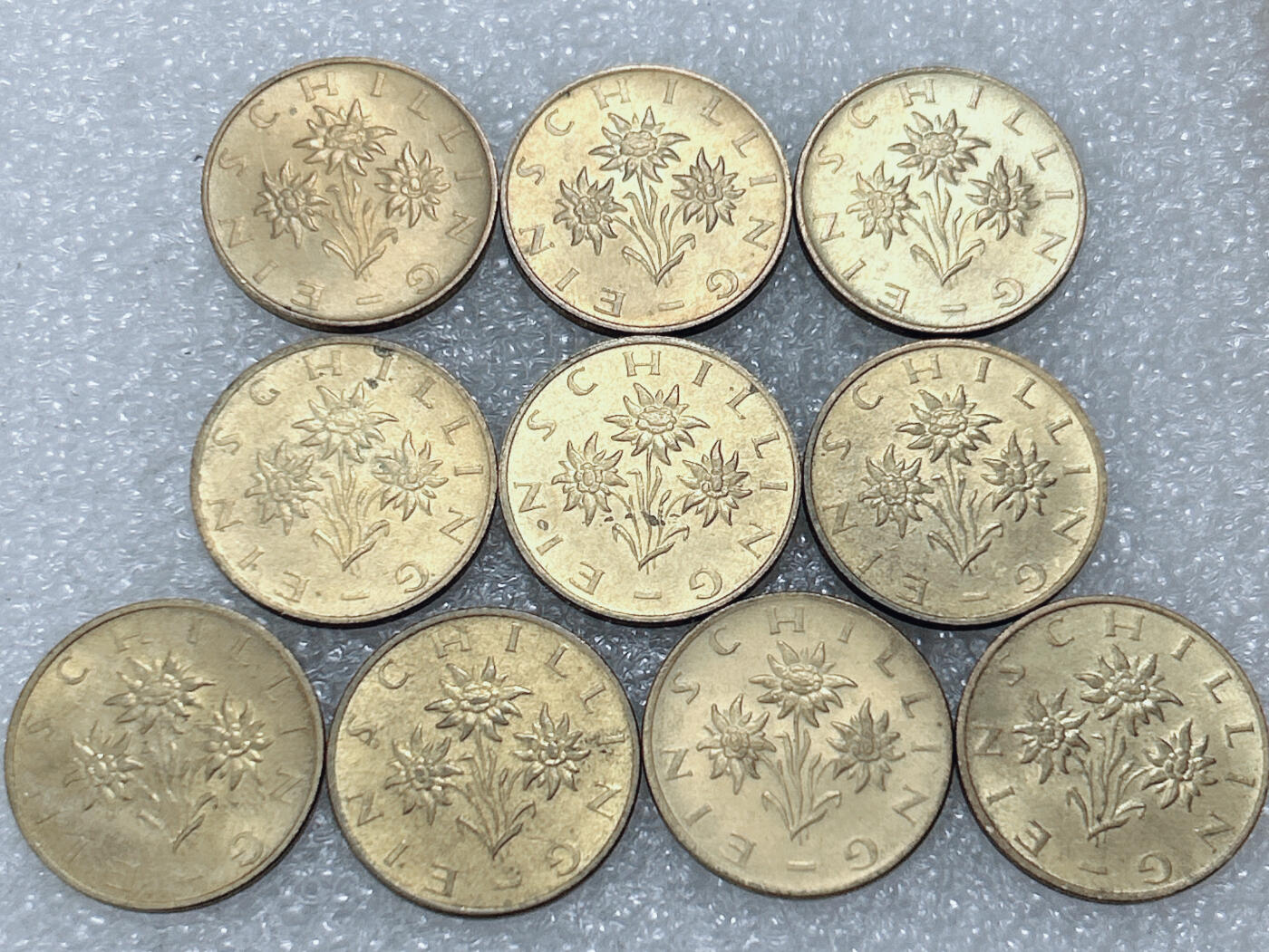 第一海外回流一元起拍收藏 散集专场  第294期 奥地利1先令硬币 10枚 近全品