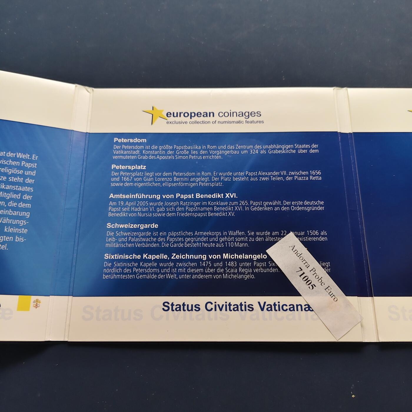 【全场包邮】纯粹捡漏拍497场-持续更新中 梵蒂冈2013年封装5枚欧元各材质样币套币