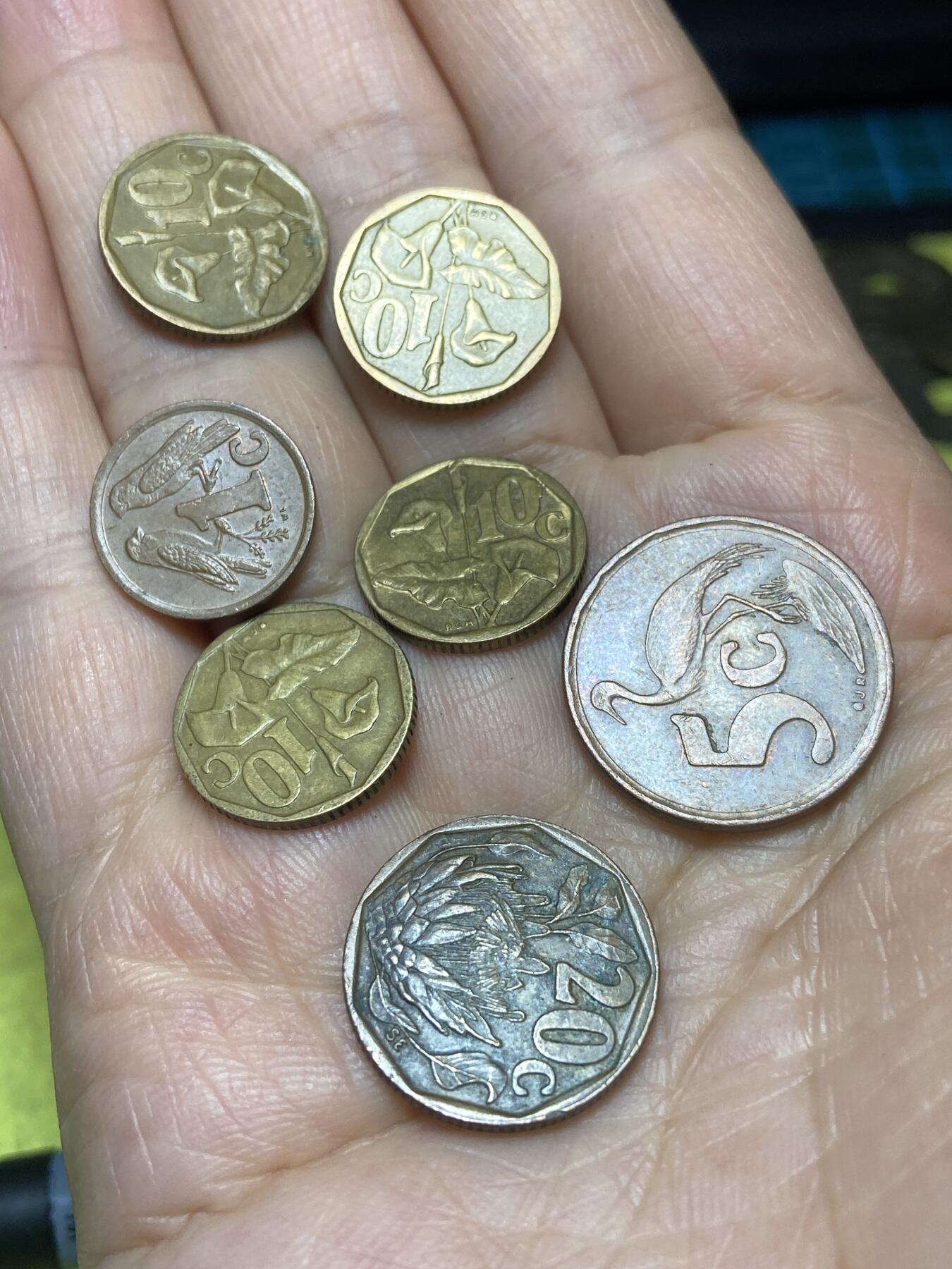 2026年第十场(总第一百七十九场）外国好品散币场(免佣金) 南非🇿🇦7枚：1998年1分，1994年92年91年10分，94年20分，96年5分