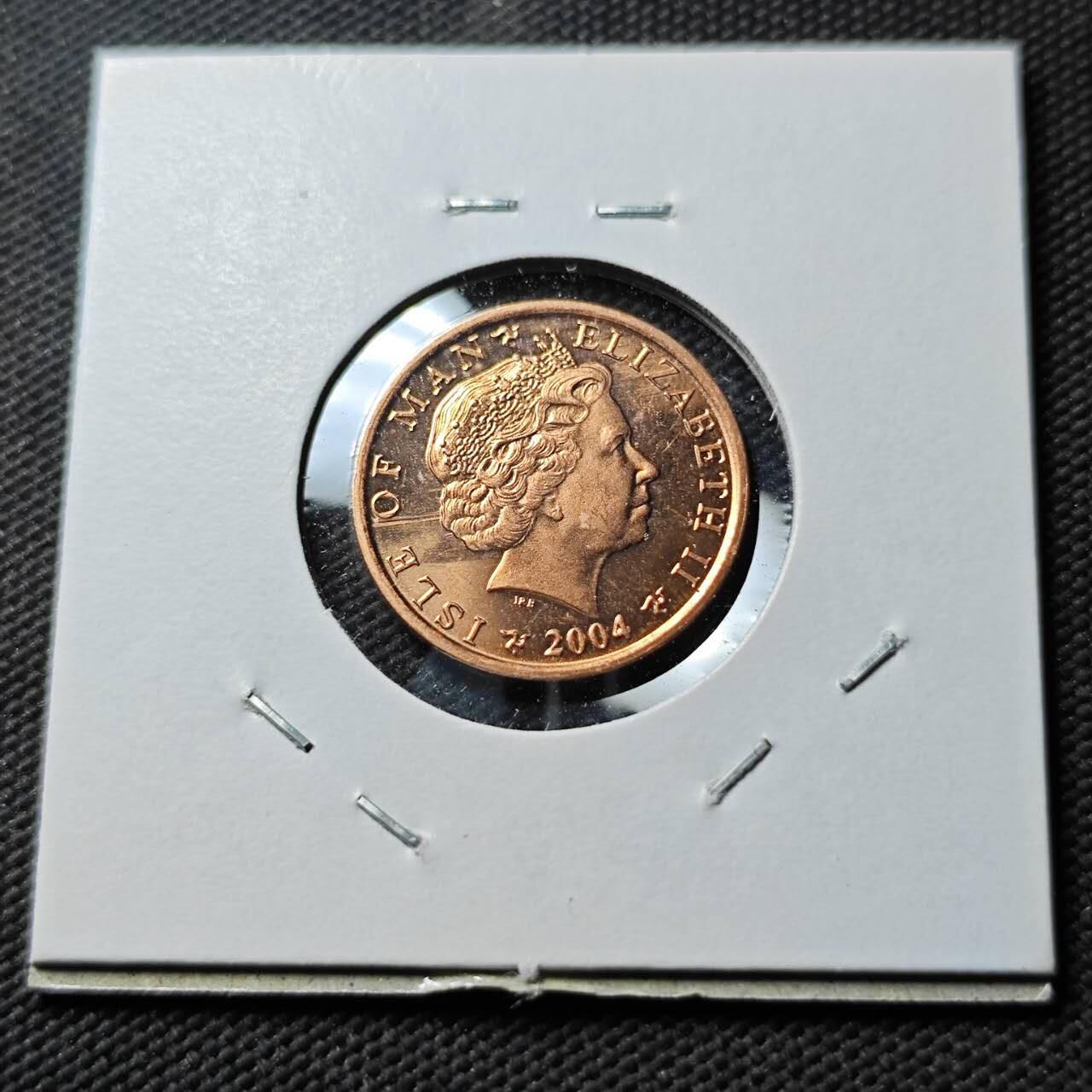 KK钱币收藏小铺  第400期  百期特拍（四拍之四）2月预留时间 周末发货  2004马恩岛1便士