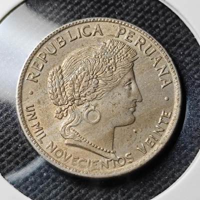 KK钱币收藏小铺  第400期  百期特拍（四拍之四）2月预留时间 周末发货 -  秘鲁10分 秘鲁女神头像 底板干净 MS品