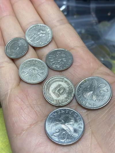 2026年第十场(总第一百七十九场）外国好品散币场(免佣金) - 散币7枚：马来西亚🇲🇾1997年10仙，新加坡🇸🇬1976年5分，1987年1990年73年10分，90年97年20分，
