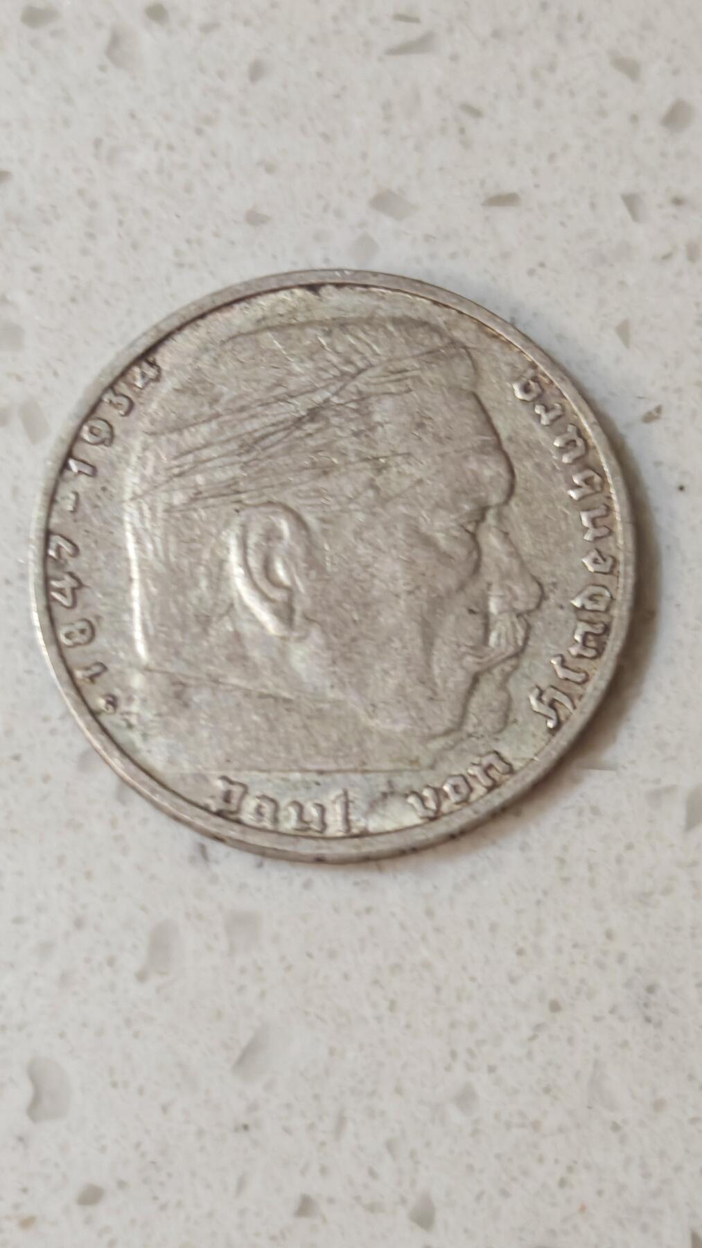 小银币场 德国1937年2马克银币