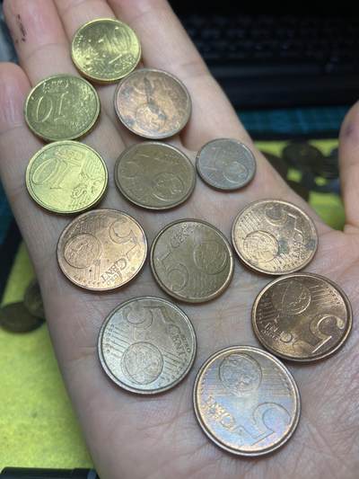 2026年第十场(总第一百七十九场）外国好品散币场(免佣金) - 各国各年份欧分12枚(共计71欧分)