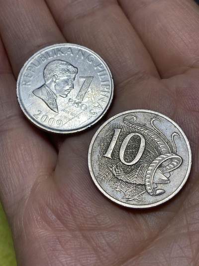2026年第十场(总第一百七十九场）外国好品散币场(免佣金) - 散币2枚：菲律宾🇵🇭2009年1比索，澳大利亚🇦🇺1970年10分