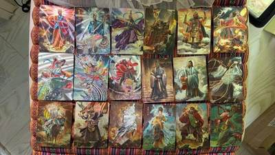 光影卡牌第28期，各家亲签，各家套卡，持续收拍品 - 燎原胡子怪兽封神冷烫粗闪41张