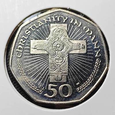 KK钱币收藏小铺  第400期  百期特拍（四拍之四）2月预留时间 周末发货 -  2001马恩岛50便士