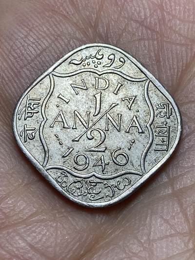 2026年第十场(总第一百七十九场）外国好品散币场(免佣金) - 好品–英属印度1946年1/2安娜(乔治六世第五版，首发年仅发行2年)