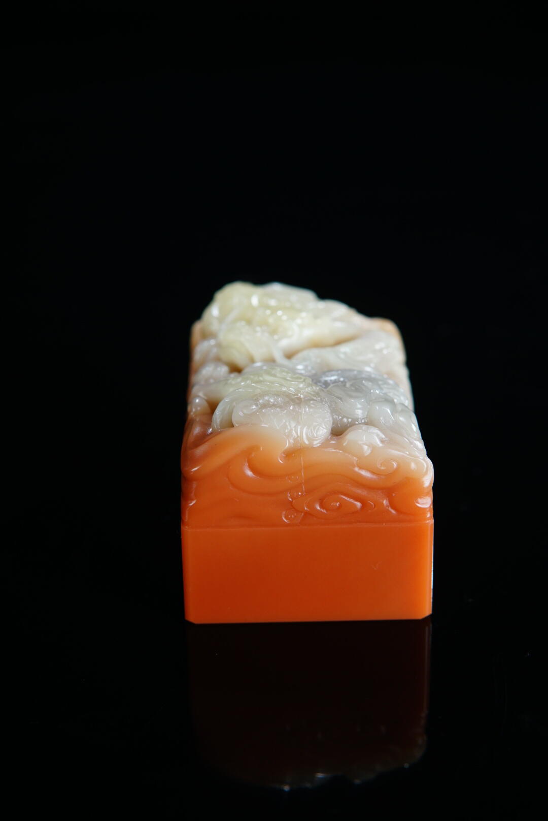 方寸藏珍·寿山田黄印章专场（二） 寿山芙蓉石《盘龙》印章