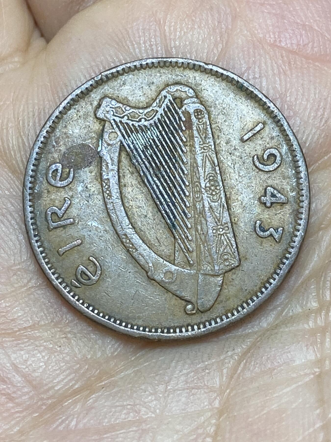 2026年第十场(总第一百七十九场）外国好品散币场(免佣金) 爱尔兰🇮🇪1943年1/2便士(共和国第一套)