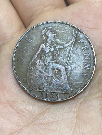 2026年第十场(总第一百七十九场）外国好品散币场(免佣金) - 英国🇬🇧1928年1便士(乔治五世第三版，首发年)