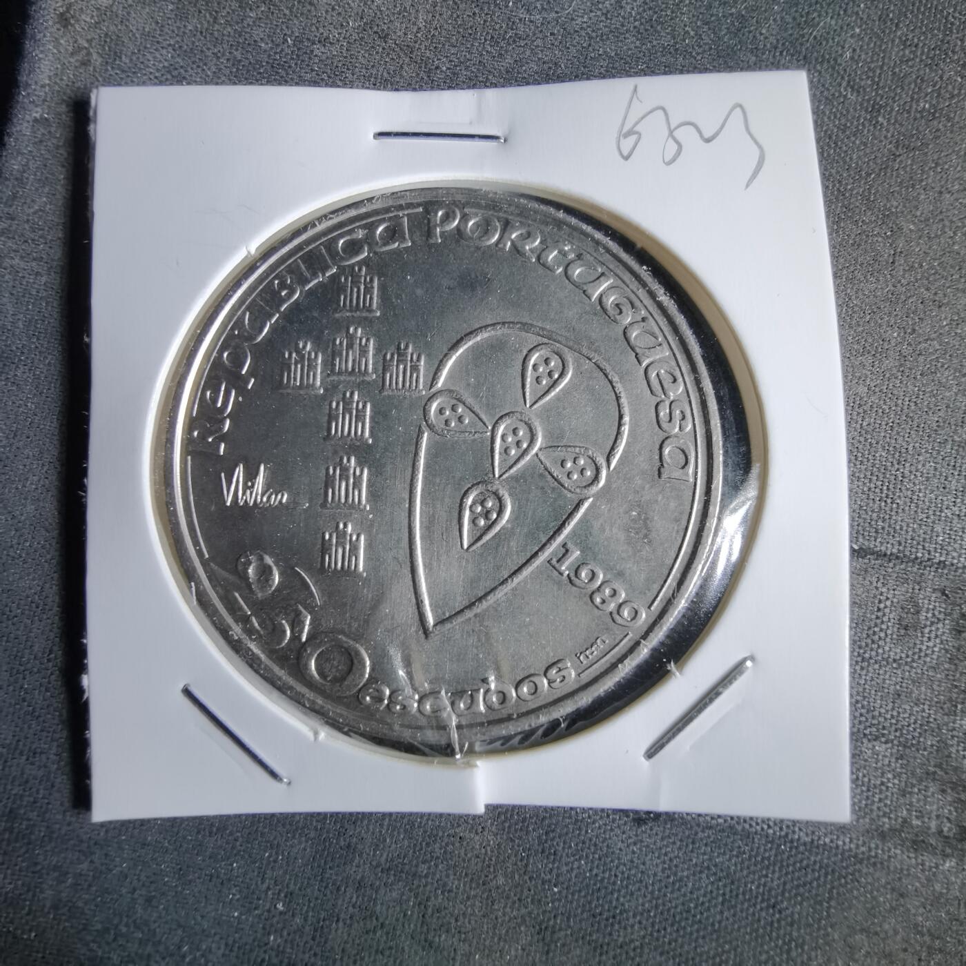 沼泽如烟--第963场 葡萄牙1989年250埃斯库多