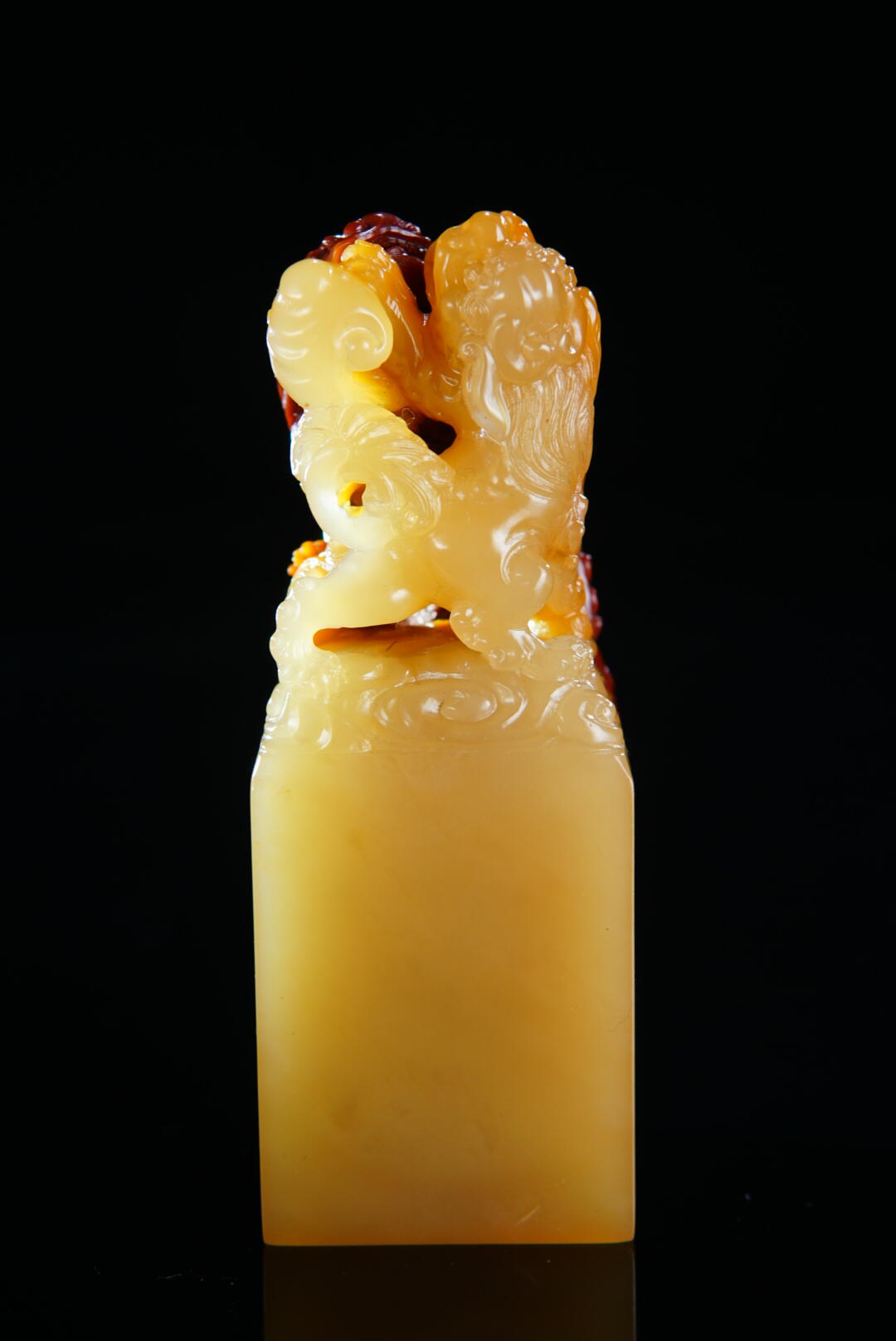 方寸藏珍·寿山田黄印章专场（二） 寿山高山石《祥瑞双至》钮章