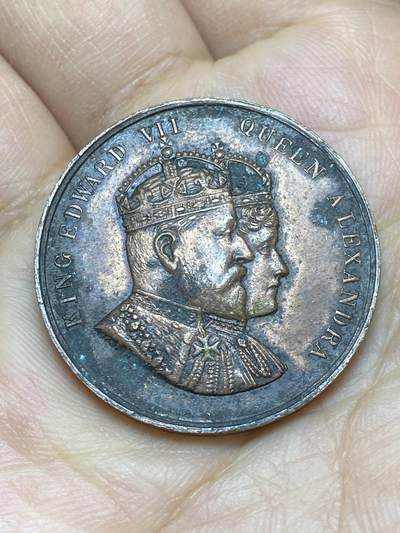 2026年第十场(总第一百七十九场）外国好品散币场(免佣金) - 稀少品种好品–英国🇬🇧1902年纪念章，直径31.5毫米，厚2.5毫米，重12.31克(爱德华七世和亚历珊德拉王后加冕礼纪念章，Numista稀有度高达93)