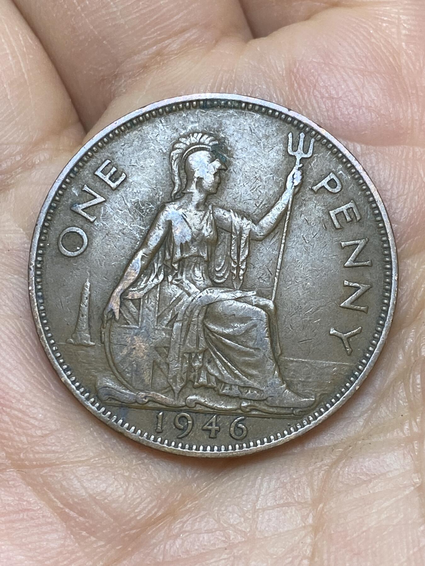 2026年第十场(总第一百七十九场）外国好品散币场(免佣金) 英国🇬🇧1946年1便士(乔治六世第一版)