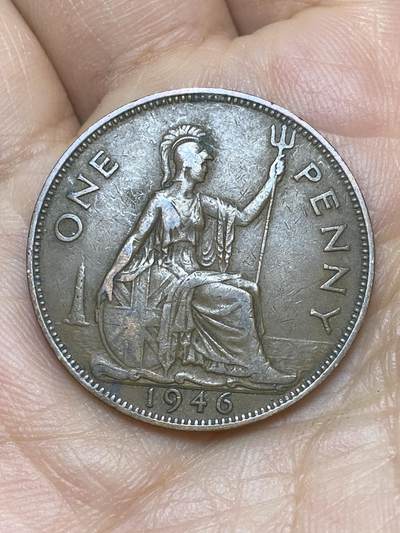 2026年第十场(总第一百七十九场）外国好品散币场(免佣金) - 英国🇬🇧1946年1便士(乔治六世第一版)