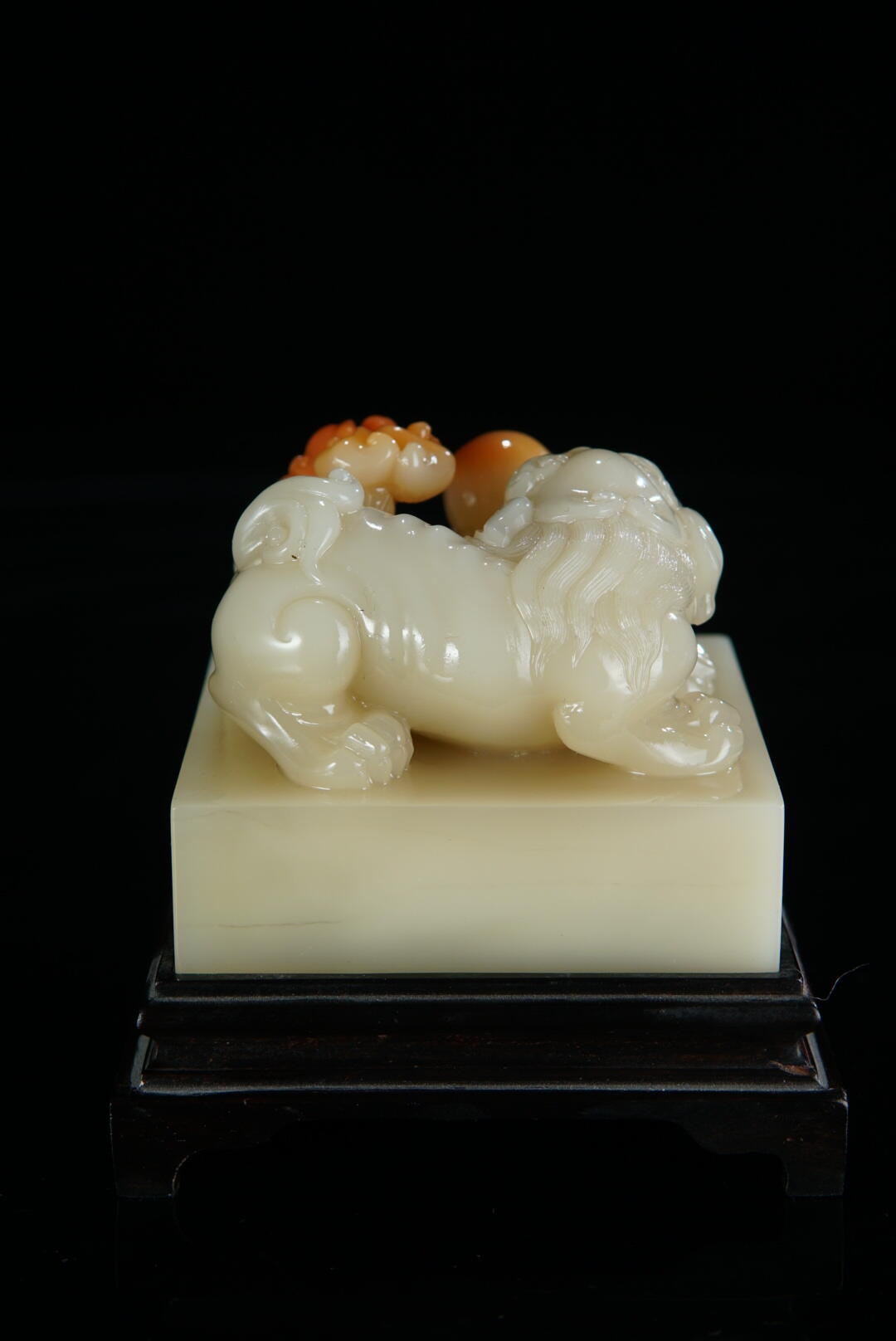 方寸藏珍·寿山田黄印章专场（一） 寿山芙蓉石《三狮戏球》印玺