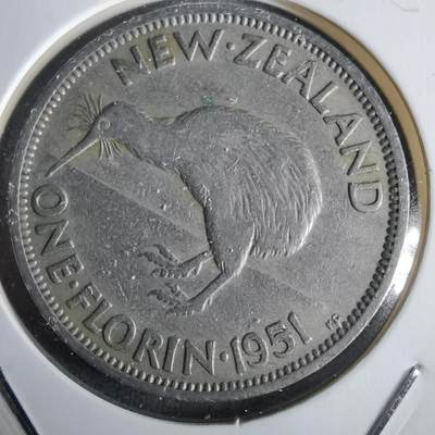 沼泽如烟--第963场 - 新西兰1951年1弗洛林