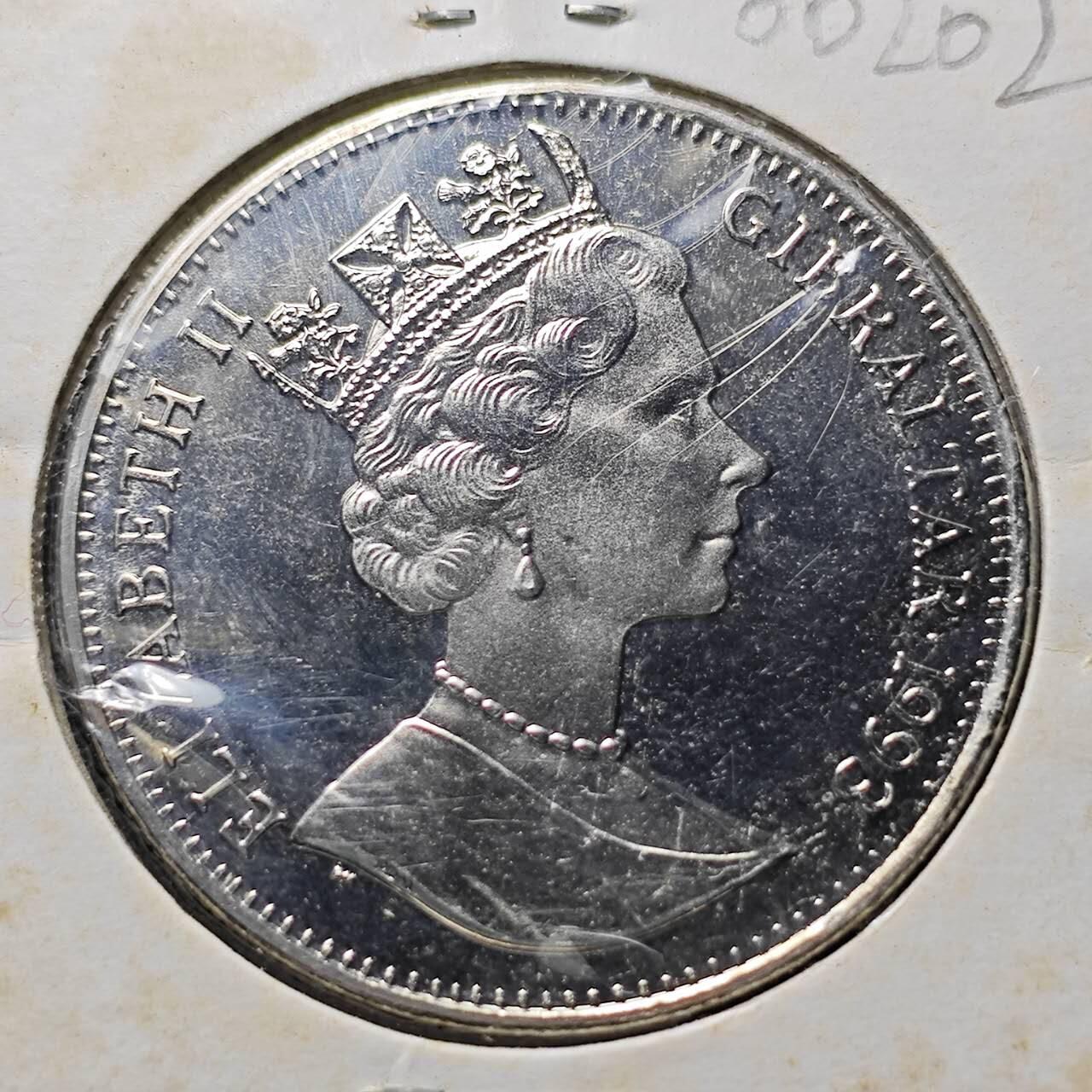 KK钱币收藏小铺  第400期  百期特拍（四拍之四）2月预留时间 周末发货   1993直布罗陀1克朗纪念币 彼得兔系列