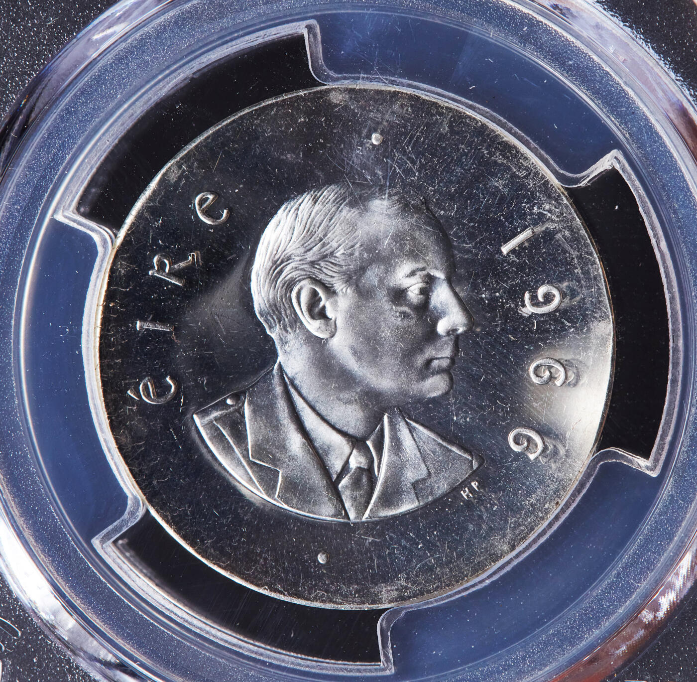 【俄甄集藏】“万象更新、马呈祥瑞”迎新春俄甄精品场-2026年(047)01-21 星期三 晚 19:30 全场包邮 爱尔兰1966年纪念复活节起义帕特里克·皮尔斯头像10先令精制银币，PCGS PR66CAM，重18.14克，83.3%银，精制少见，发行量20000枚